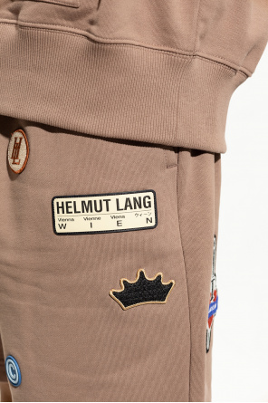 Helmut Lang Cotton butterfly-print shorts