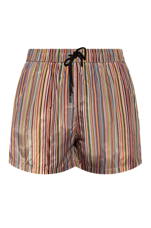 Swim shorts with stripes