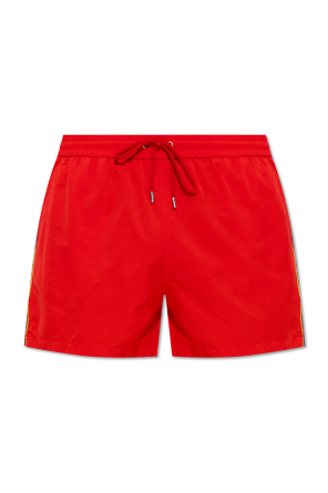 Side-stipe swimming shorts