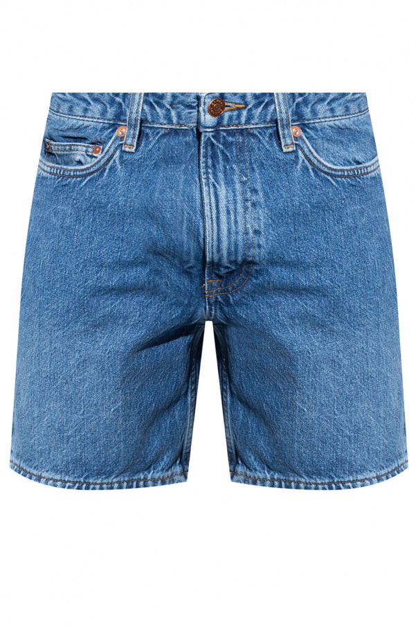 Samsøe Samsøe Aligne organic cotton dad jeans in mid wash blue