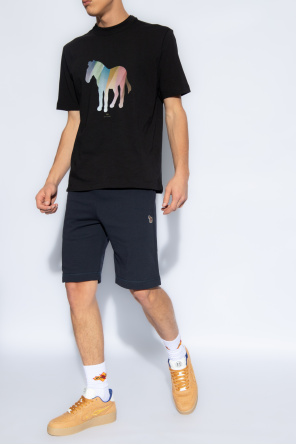 Cotton shorts od Printed Snake Black Cotton T-shirt Boy Marcelo Burlon Kids