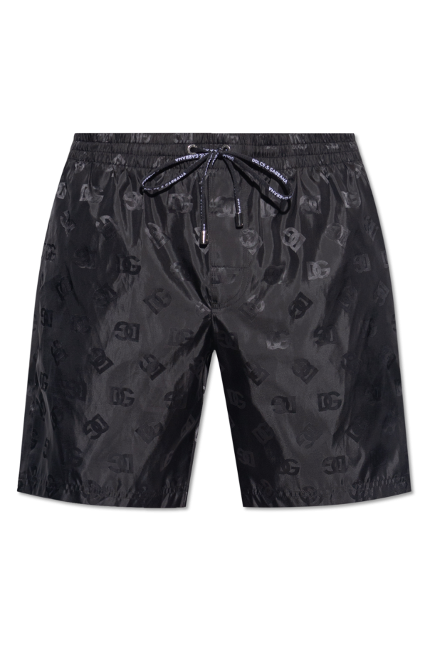 dolce gabbana devotion leather belt Swim shorts