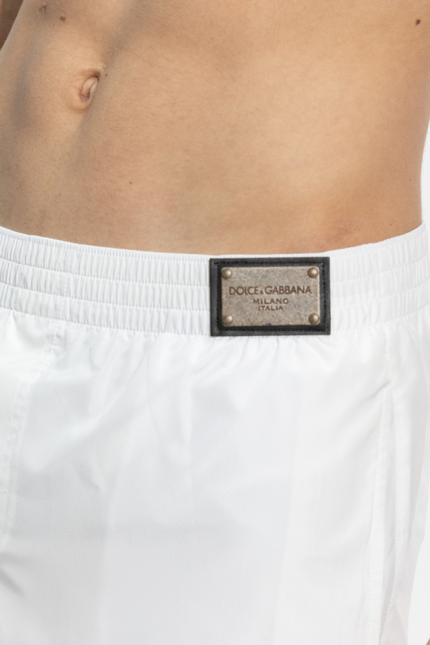 dolce tie-dye & Gabbana Swim shorts with logo
