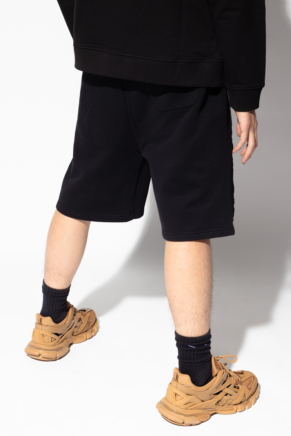 VETEMENTS Saint Laurent pleated detail bermuda shorts