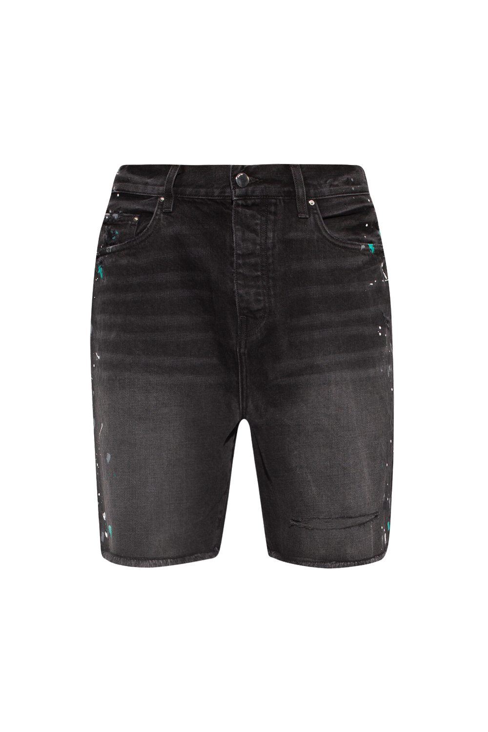 Amiri cargo denim shorts Blau