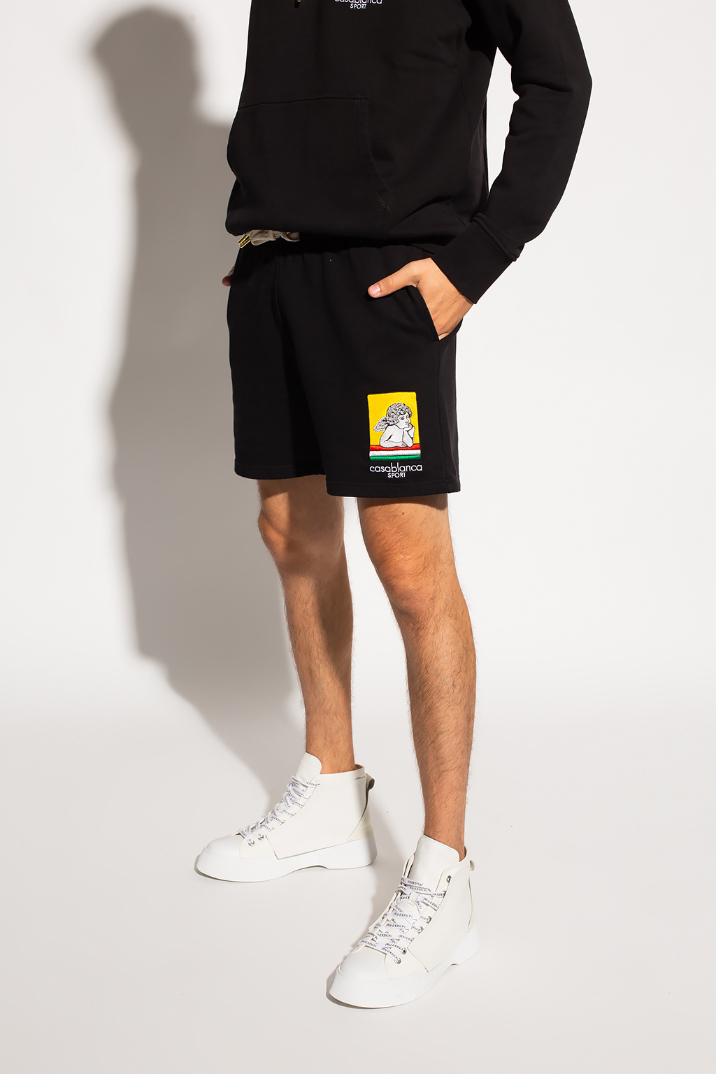 logo hemd shirt regular gelb shorts fit with Eterna IetpShops | upcycling | kurzarm Clothing | Men\'s Casablanca Sweat unifarben oxford