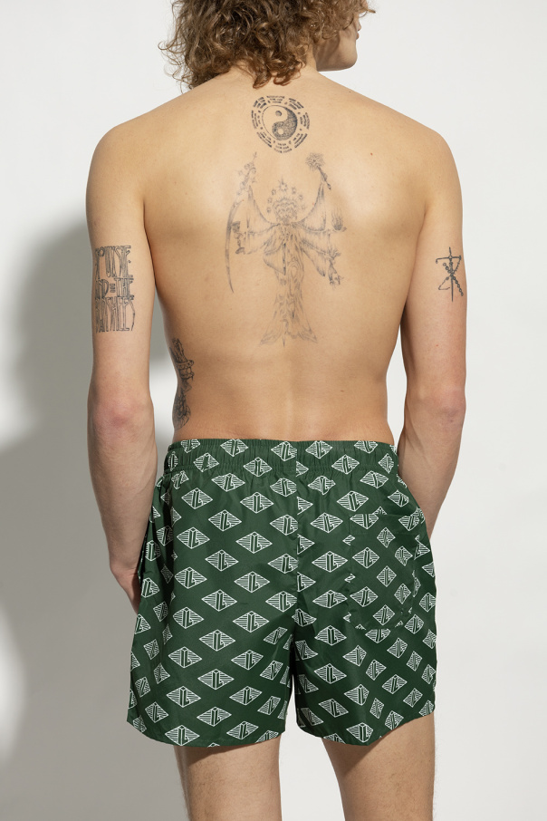 lacoste embroidered Swimming shorts