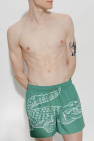 Lacoste GREEN Swim shorts with logo