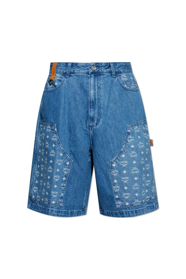 Denim shorts with monogram, zdjęcie 1 Denim shorts with monogram od MCM