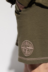 Stone Island Logo-embroidered Print shorts
