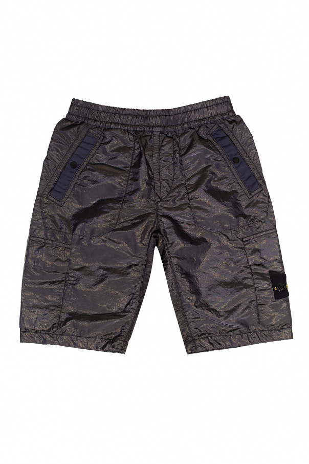 Stone Island Kids Shorts with logo