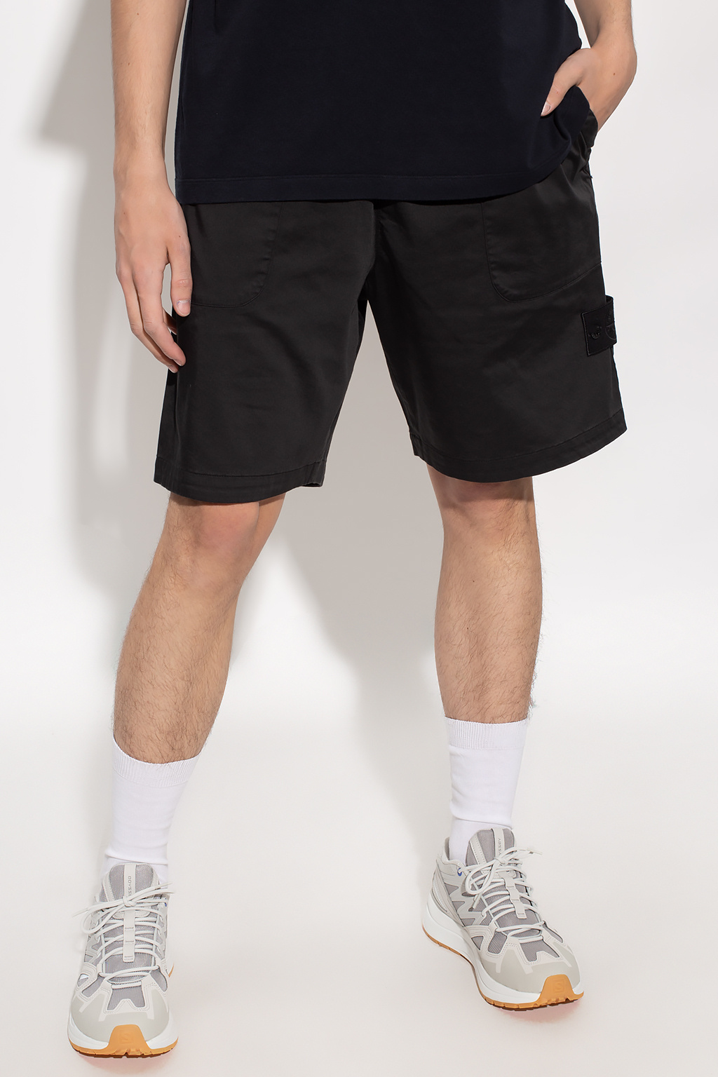 Stone Island Logo-patched shorts