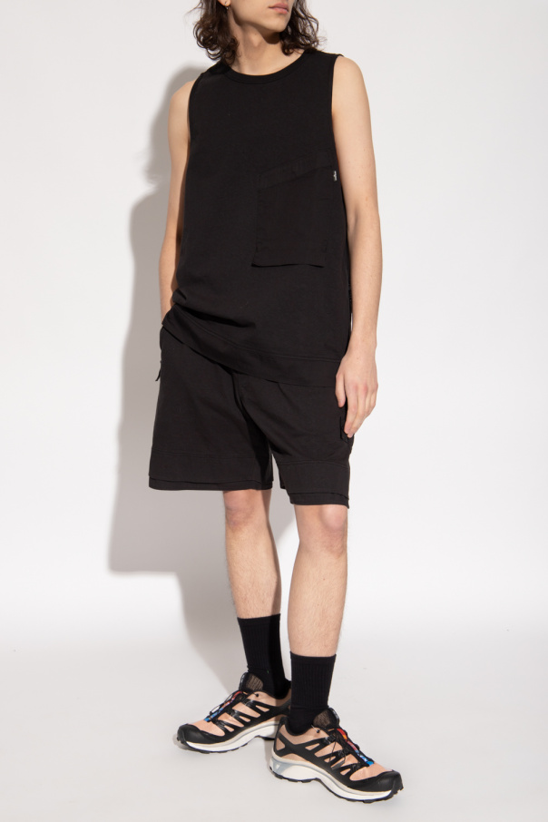 Stone Island shorts style seamlessly with Odsy 1000 sneakers or