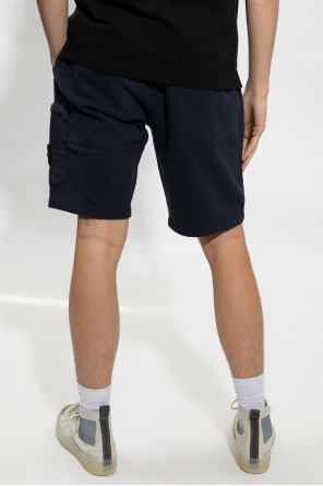 Stone Island Shorts with logo patch