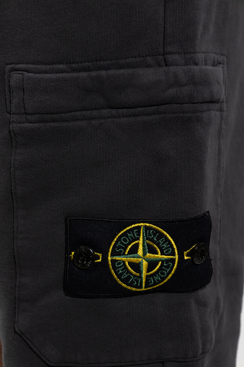 Stone Island Shorts with logo patch