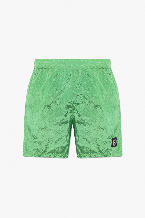Stone Island Circe lion-print pajama shorts