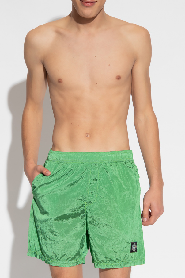 Stone Island Green Pants For Boy
