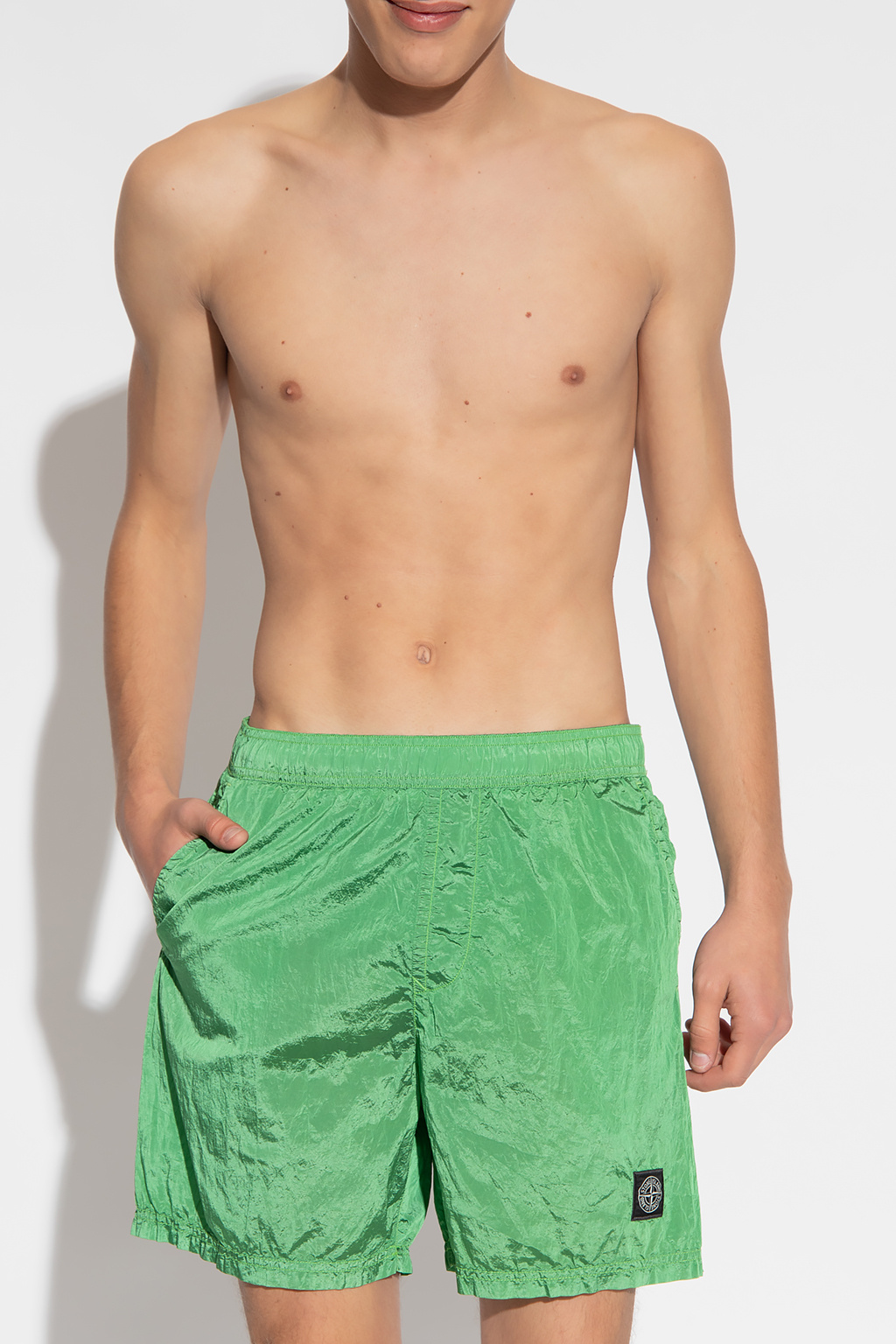 Stone Island OAMC high-rise cotton Couture shorts