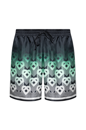 Silk shorts with print od Casablanca