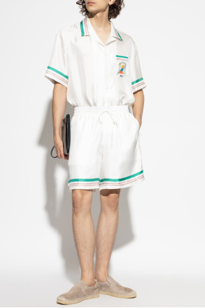 Silk shorts with print od Casablanca