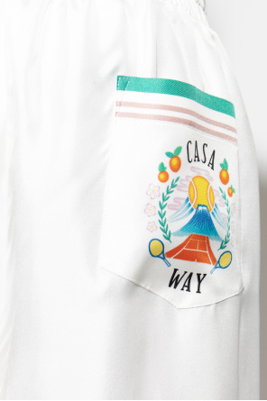 Casablanca Silk shorts with print