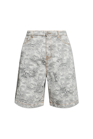Shorts with decorative pattern