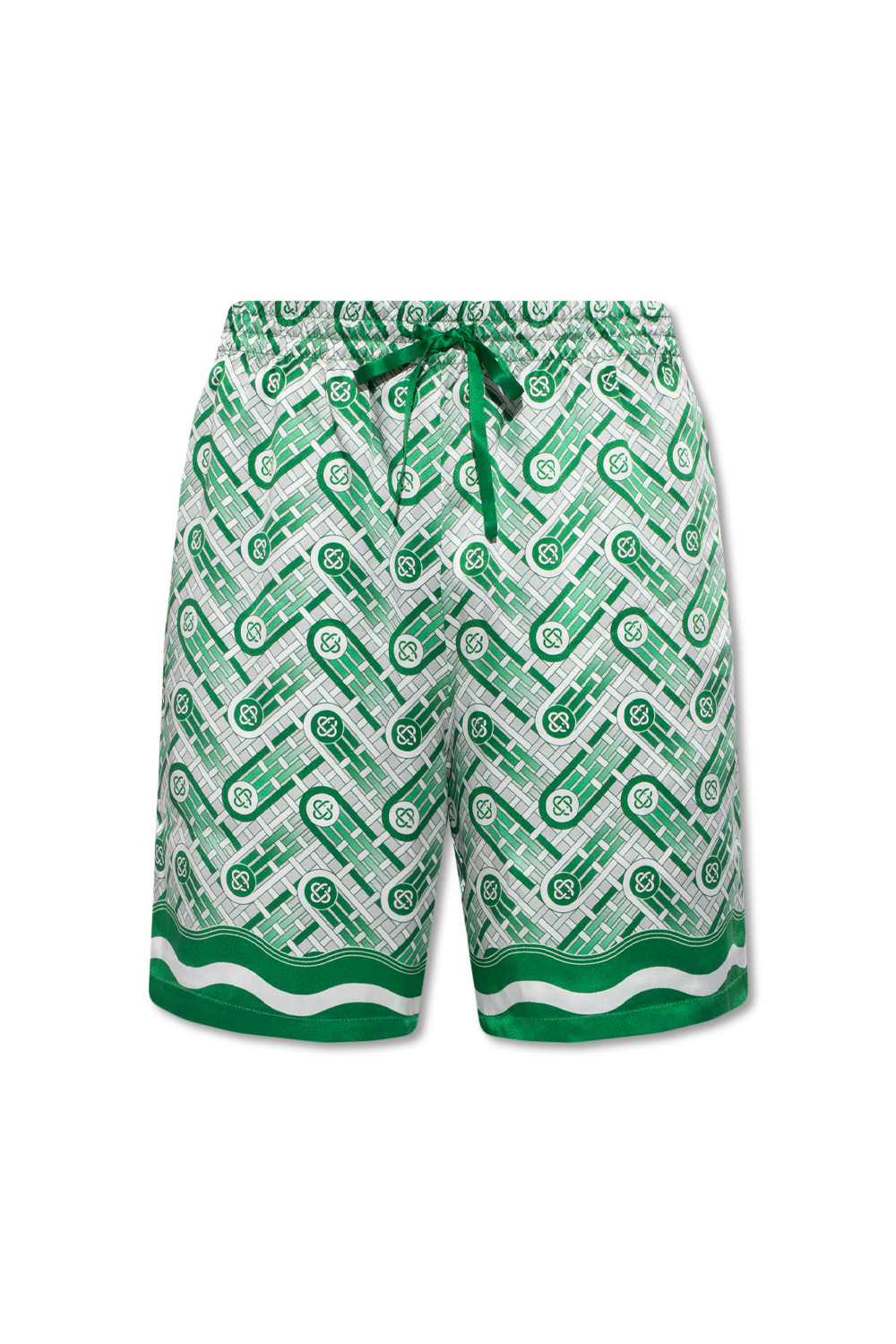 Blanca Vita satin short shorts - Green