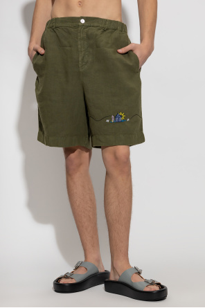 Nick Fouquet Linen Neon shorts