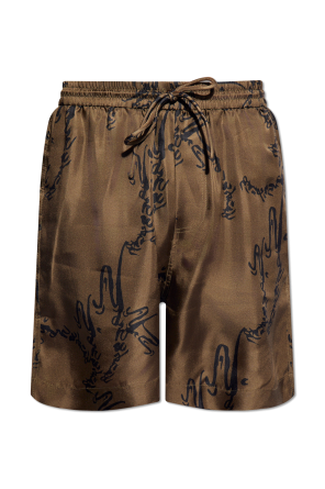 ‘doxxi’ silk shorts od Nanushka