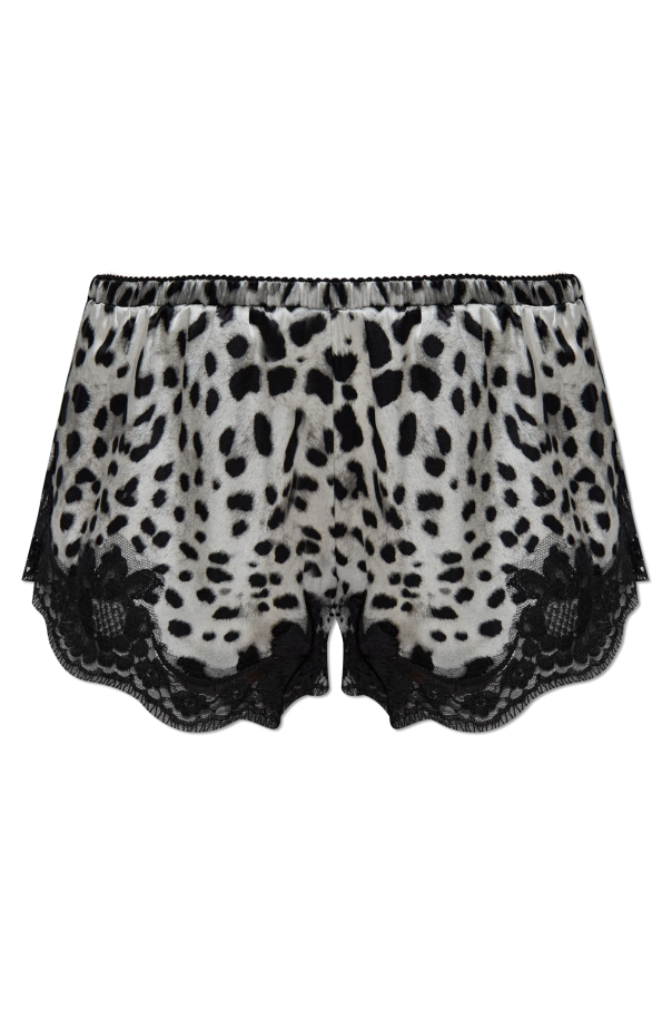 Silk lingerie shorts with animal motif, zdjęcie 1 Silk lingerie shorts with animal motif od Dolce & Gabbana