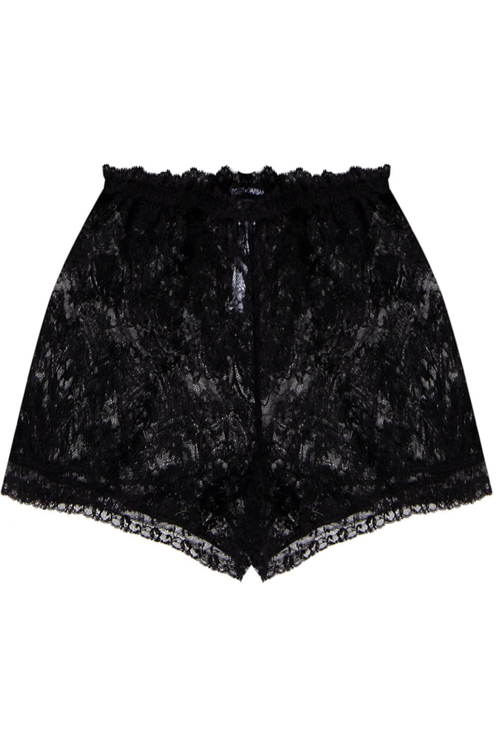 Dolce & Gabbana Kids mit Logo-Schnalle Rosa Lace shorts