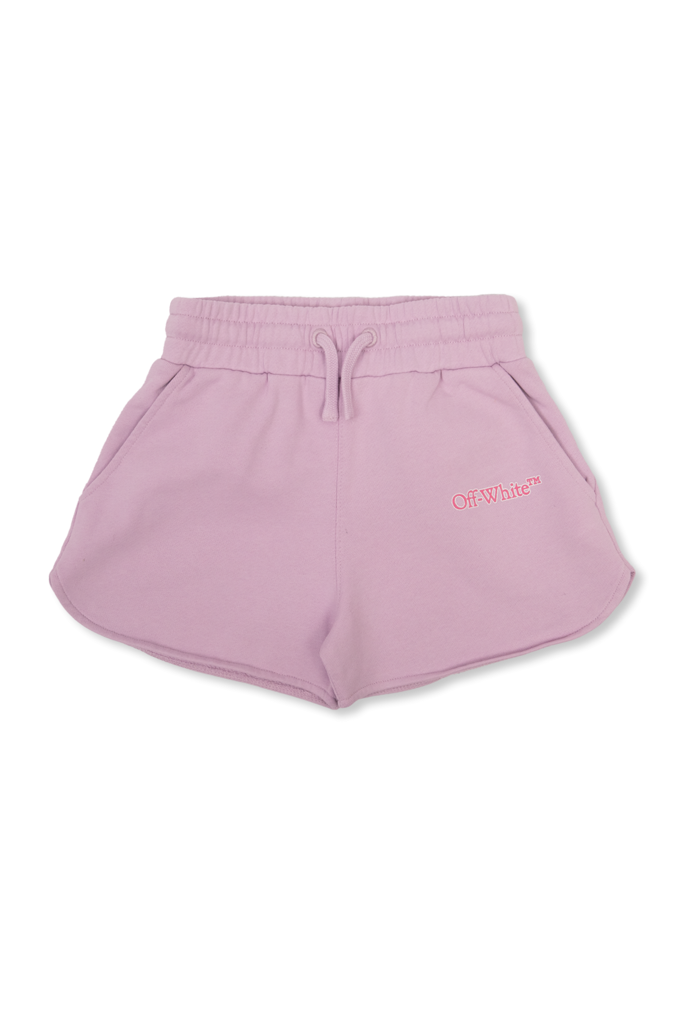 Off-White Kids Run shorts with logo