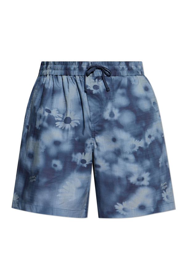Maison Kitsuné Shorts with floral motif