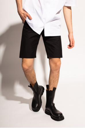 Off-White Shorts Vita Alta Allure In Cotone A Taglio Vivo