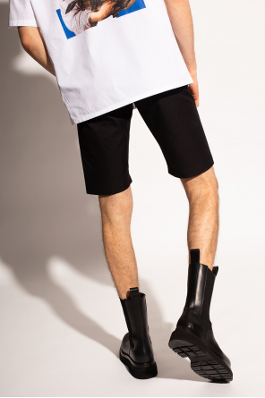 Off-White Shorts Vita Alta Allure In Cotone A Taglio Vivo