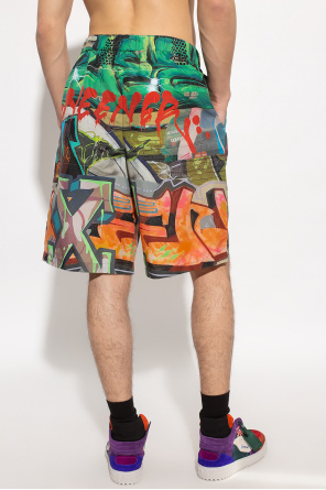 Off-White Patterned Print shorts