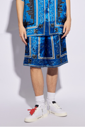 Off-White Patterned Bermuda shorts