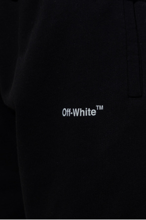 Off-White Sweat raw shorts with logo