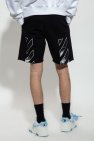 Off-White distressed layered sequin tailored shorts