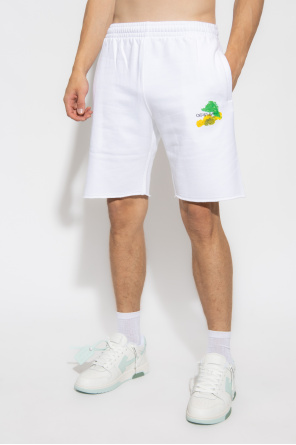 Off-White fila logo french terry shorts 81f335 grh