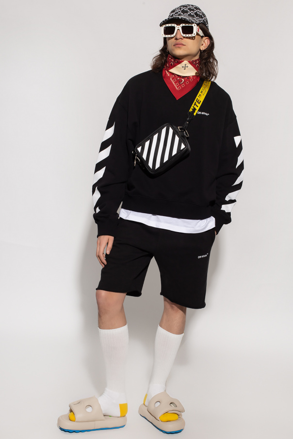 Off-White Pleat shorts with logo