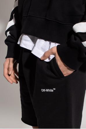 Off-White Pleat shorts with logo