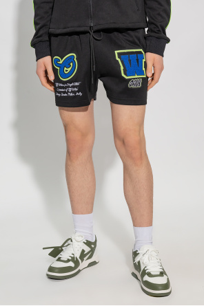 Off-White length Shorts with logo
