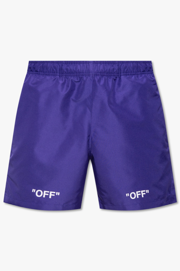 Off-White Swim shorts logo with logo
