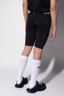 Off-White Weite Shorts mit Falten