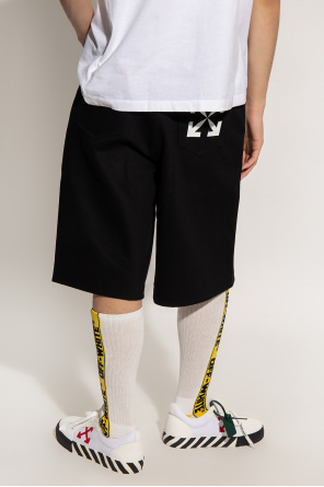 Off-White Denim shorts with logo