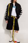 Off-White ruched shorts with logo