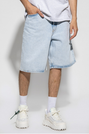 Off-White Dsquared2 Kids five-pocket cotton denim shorts