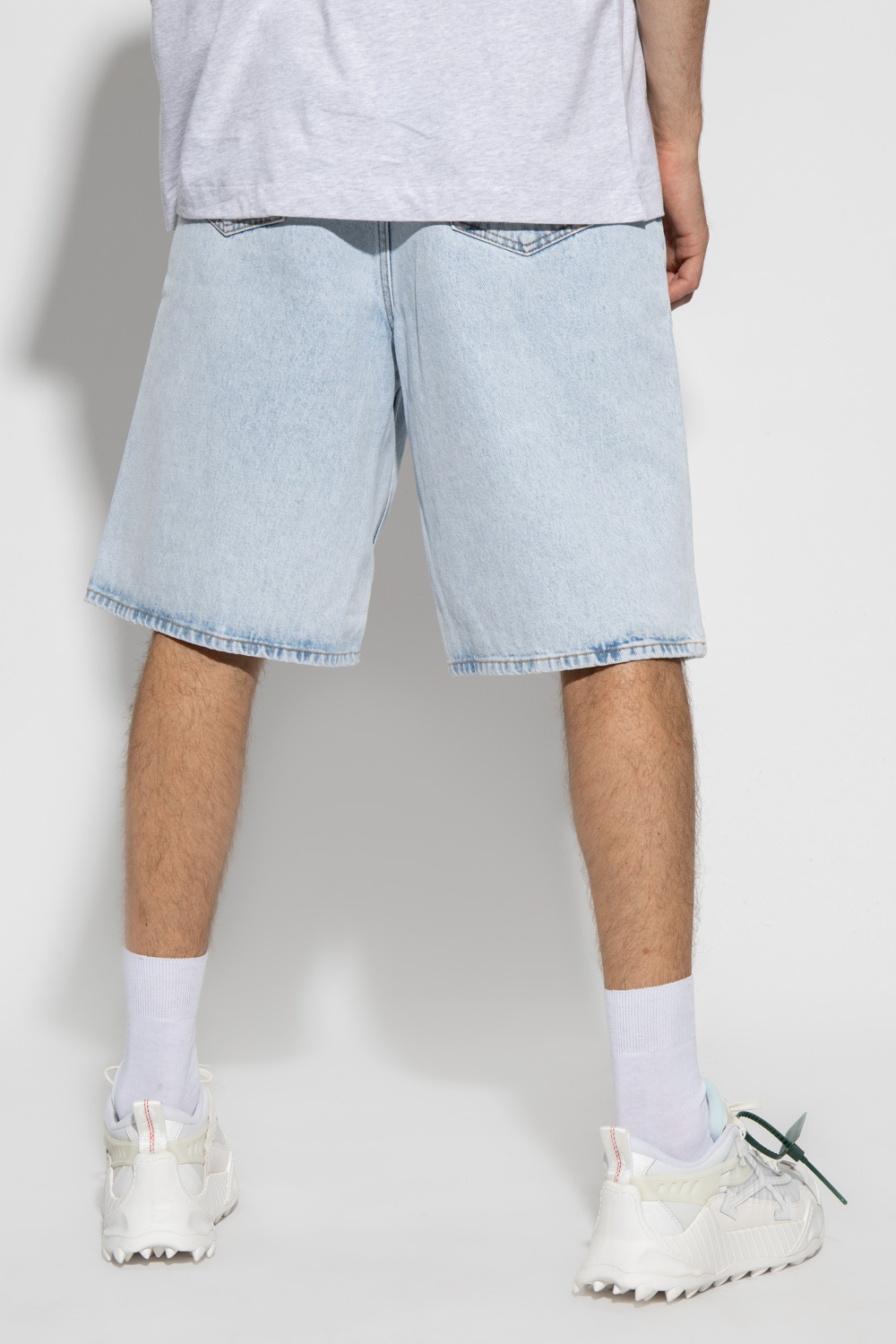 Off-White Loose-fitting denim shorts