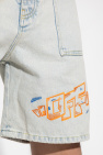 Off-White Denim shorts with logo